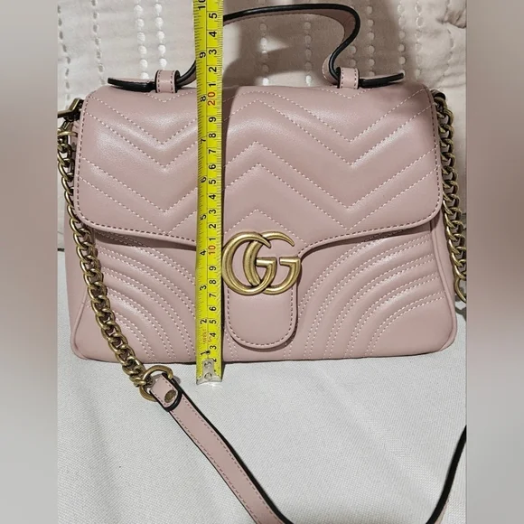 🌟New Large Blush Pink Quilted Handbag with Gold Accents🌟